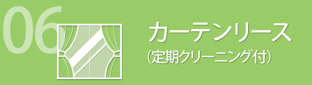 06 カーテリース （定期クリーニング付）